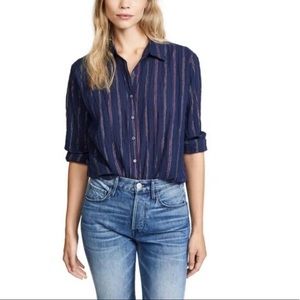 XIRENA Beau Beckett Striped Lounge Shirt